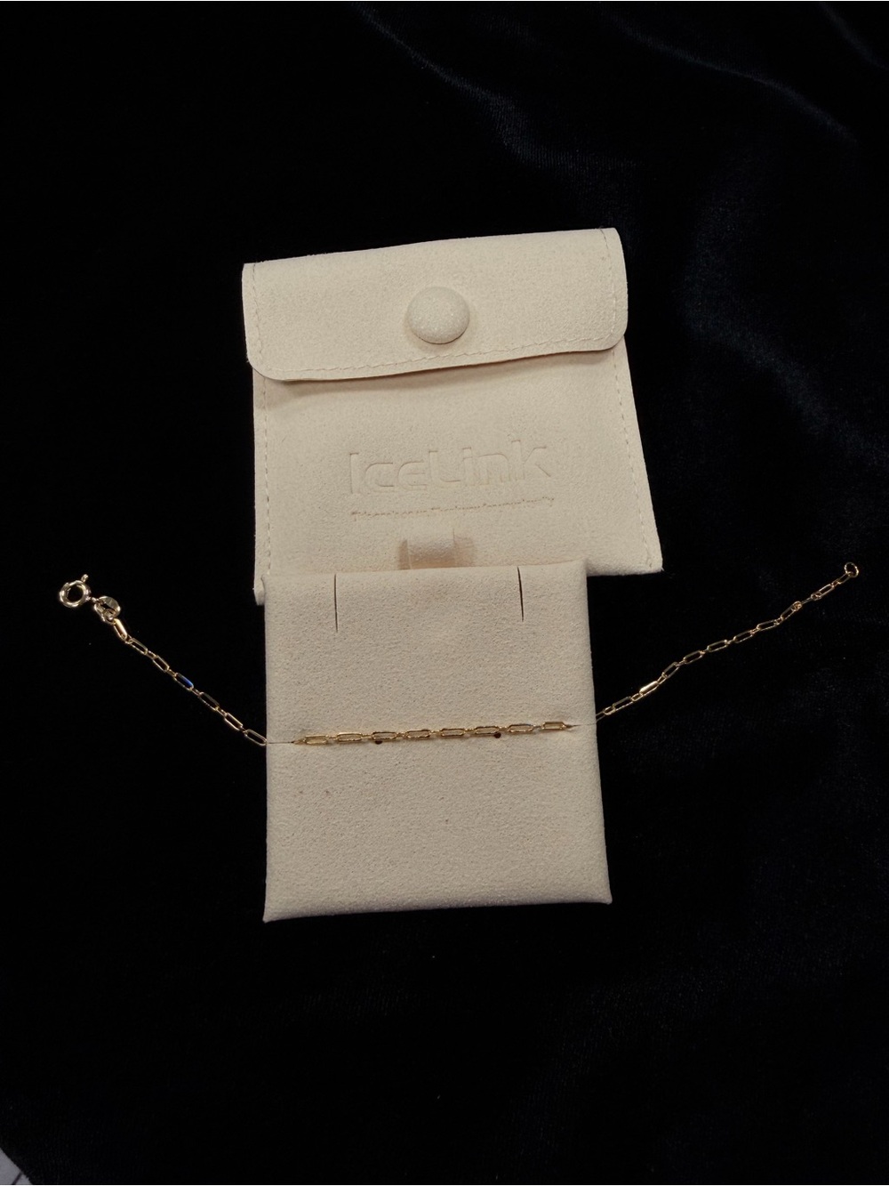 IceLink Gold Paperclip Chain Bracelet - Women Jewelry